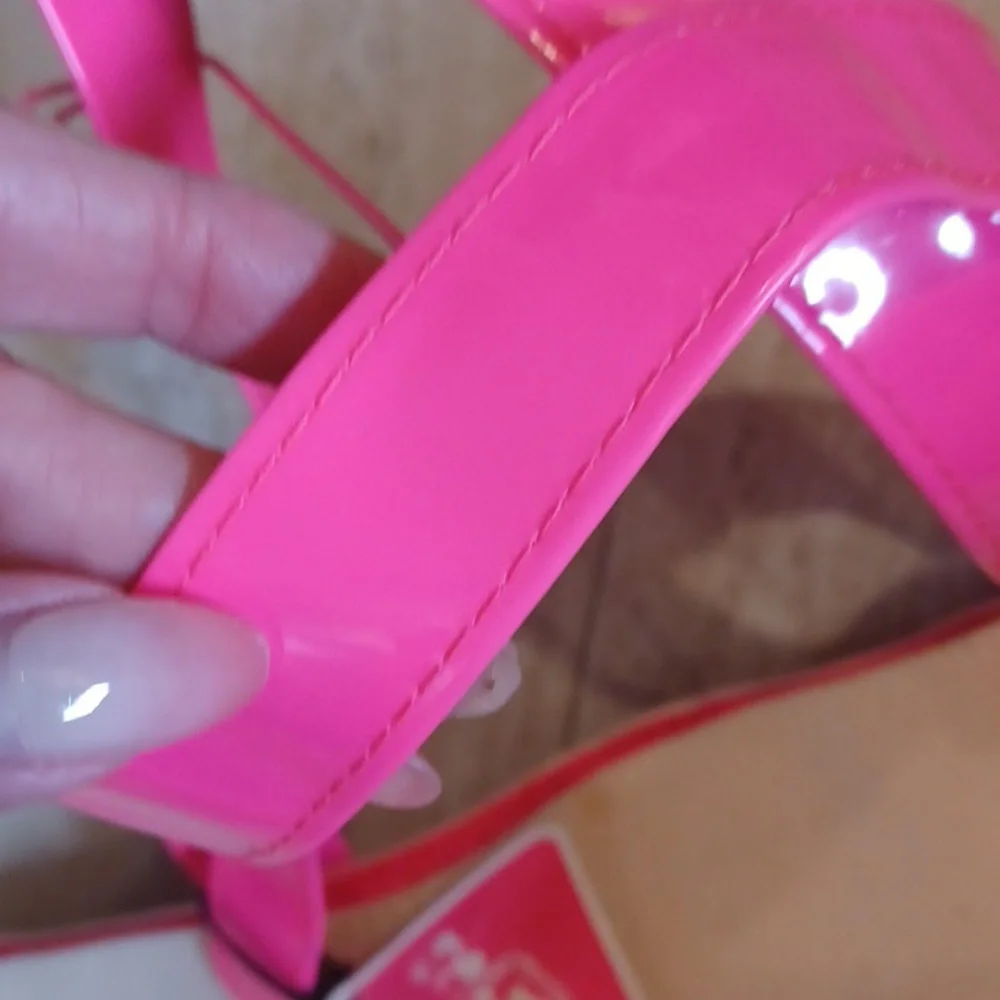 Juicy Couture Stylish Oversized Creamy Off White Canvas Tote Bag - Picture 4 of 12